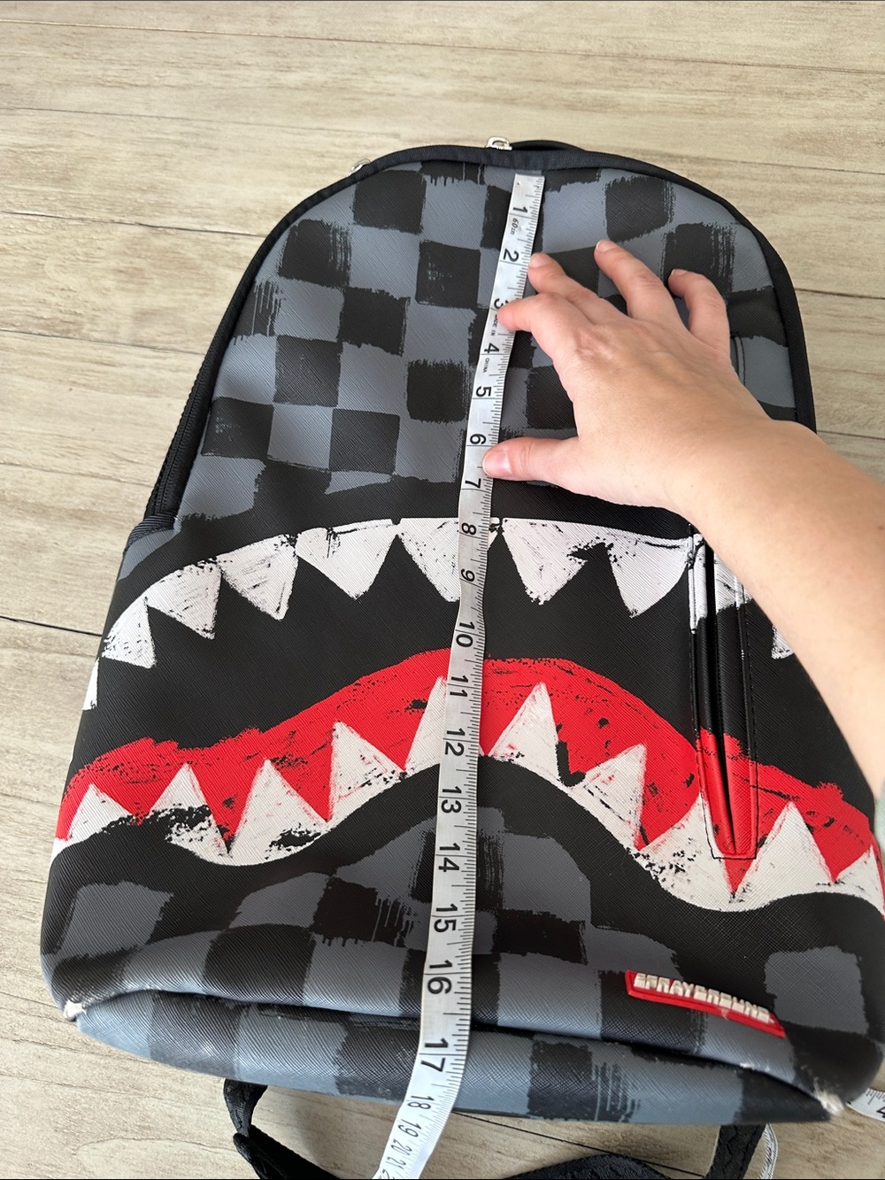 SPRAYGROUND Limited Edition Backpack 910B5825NSZ Sharks in Paris Black and Grey - Picture 13 of 14